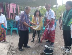 DPC PCN Kabupaten Kupang Lakukan Giat Peletakan Batu Pertama Lampu Jalan Umum