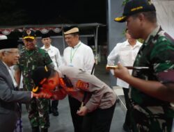 Kapolresta Tangerang Dampingi Wapres Dalam Acara Peresmian Kresek Menjadi Kampung Santri
