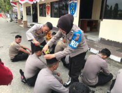 Polres Landak Tingkatkan Kedisiplinan Anggota Melalui Pemeriksaan Sikap Tampang