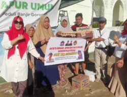 Penyaluran Sembako Relawan Prabowo Gibran Untuk Korban Banjir Gorontalo