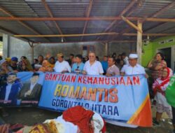 Roni Imran dan Ramdhan Mapaliey Bagikan 1000 Paket Sembako di Kota Gorontalo