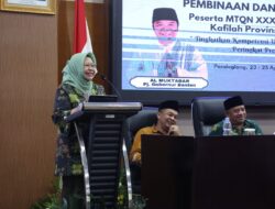 Pembinaan Kafilah MTQ XXX, Plh Sekda Virgojanti: Harus Memiliki Kebulatan Tekad Mewakili Provinsi Banten