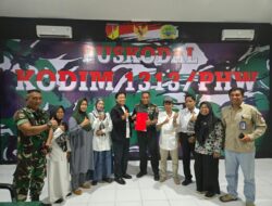 Silaturahmi DPC Ratu Prabu Ke Kodim 1313 Pahuato Gorontalo