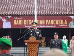 Kapolresta Banyumas Pimpin Upacara Peringatan Hari Kesaktian Pancasila Tingkat Kabupaten Banyumas