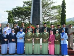 Peringati HUT TNI Ke-79, Korem 133/NW dan Jajaran TNI Gelar Ziarah Nasional Di TMP Desa Pentadio