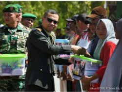 4500 Paket Makanan Gratis Dibagikan Saat HUT ke-79 TNI Oleh Korem 133 Nani Wartabone