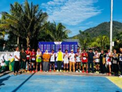 Perayaan Fun Run HUT Olongia ke-3 di Paguat Prajurit Yonif 713/Satya Tama Borong Piala