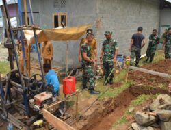 Dandim 1304/Gorontalo Tinjau Lokasi Pembuatan Sumur Bor dan Pipanisasi Untuk Penuhi Kebutuhan Air Bersih