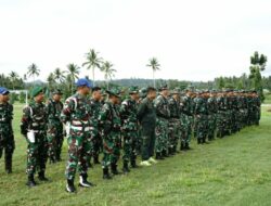 Asah Kemampuan Menembak, Prajurit Korem 133/Nani Wartabone Laksanakan Menembak senjata Ringan