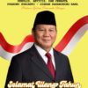 Ketua Relawan Prabowo Gibran DPW Pelita Prabu Jatim Ucapkan HUT Prabowo Ke – 73