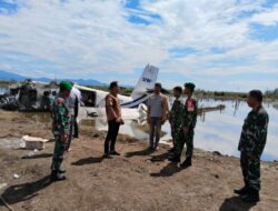 Dandim 1313/Pohuwato Bersama Seluruh Tim Berhasil Mengevakuasi Korban Pesawat Jatuh di Randangan.