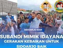Subandi – Mimik Idayana; Calon Bupati dan Wakil Bupati Sidoarjo Hadiri Senam Bersama Gerakan Kebaikan