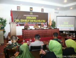 Kasipers Kasrem 133/NW Hadiri Acara Sosialisasi Jiwa Semangat dan Nilai-Nilai Juang 1945 DPP LVRI