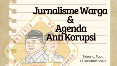 Diskusi Publik Pelita Prabu Jawa Timur; Jurnalisme Warga Dan Agenda Anti Korupsi