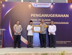 Polres Lumajang Raih Penghargaan dari Ombudsman RI