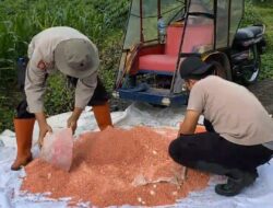 Polisi Sabet Cangkul, Dukung Ketahanan Pangan di Lumajang