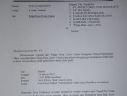 Aksi Demo, Akibat Dampak Polusi Pabrik Warga Masyarakat kampung Sumurhejo dan kampung Raab di Kantor Desa Lewilimus Cikande