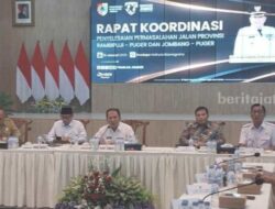 Rakor Di Pendopo Kabupaten Jember Menghasilkan 9 Butir Penyelesaian Jalan Rusak Milik Pemprov Jatim