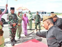 Danrem 133/NW Sambut Kunjungan Kerja Pangdam XIII/Merdeka Di Wilayah Provinsi Gorontalo