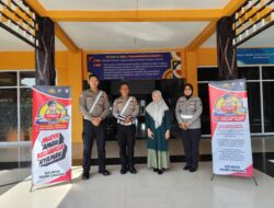 Satlantas Polres Lumajang Sosialisasikan Mudik dan 110 di SMK Muhammadiyah Lumajang