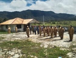 Dinas Perikanan kabupaten Deiyai Melaksanakan Apel Pagi ASN Non ASN Lingkungan Kantor