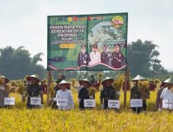 Bupati Gus Barra Hadiri Panen Raya Padi Serentak Bersama Presiden Prabowo, Mojokerto Targetkan 319.821 Ton Gabah