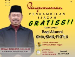 Cabang Dinas Pendidikan Wilayah Pasuruan Umumkan Pengambilan Ijazah SMA/SMK Gratis Tanpa Syarat hingga April 2025