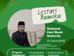 Wakil Rakyat Sidoarjo, Kusumo Adi Nugroho Bicara Tentang Hari Bumi Sedunia