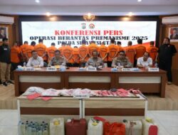 Polda Sulut Ungkap 189 Kasus dan 63 TSK Dalam Operasi Premanisme