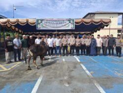 Polres Bitung Gelar Penyembelihan Hewan Kurban Idul Adha 1446 H