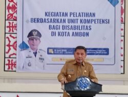 Wali Kota Ambon Resmi Membuka Pelatihan Kompetensi Bagi Penyandang Disabilitas di BLK Passo