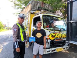 Satlantas Polres Lumajang Gencarkan Sosialisasi ODOL Demi Keselamatan Berlalu Lintas