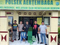 Unit Reskrim dan Resmob Polsek Aertembaga Berhasil Tangkap Pelaku Kepemilikan Senjata Tajam