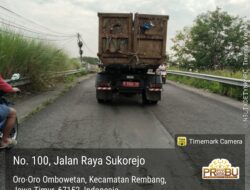 Miris! Truk Sampah Rusak Parah Cemari Jalan Raya Sukorejo – Bangil, Bupati Pasuruan Diminta Tegas, DLH Dituding Lalai!