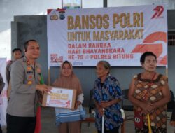 Polres Bitung Bagikan 300 Paket Bantuan Sosial untuk Masyarakat, Wujud Kepedulian Polri