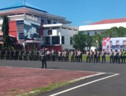 Polres Bitung Gelar Gladi Upacara Hari Bhayangkara ke-79