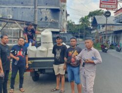Polsek Maesa Berhasil Amankan Barang Bukti 5 Karung Beras yang Dicuri Dari Atas Mobil Truck