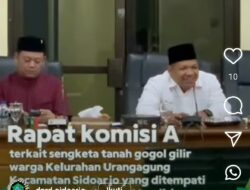 Hearing Sengketa Tanah Urangagung: Mediasi Komisi A DPRD Sidoarjo Untuk Menemukan Kata Sepakat